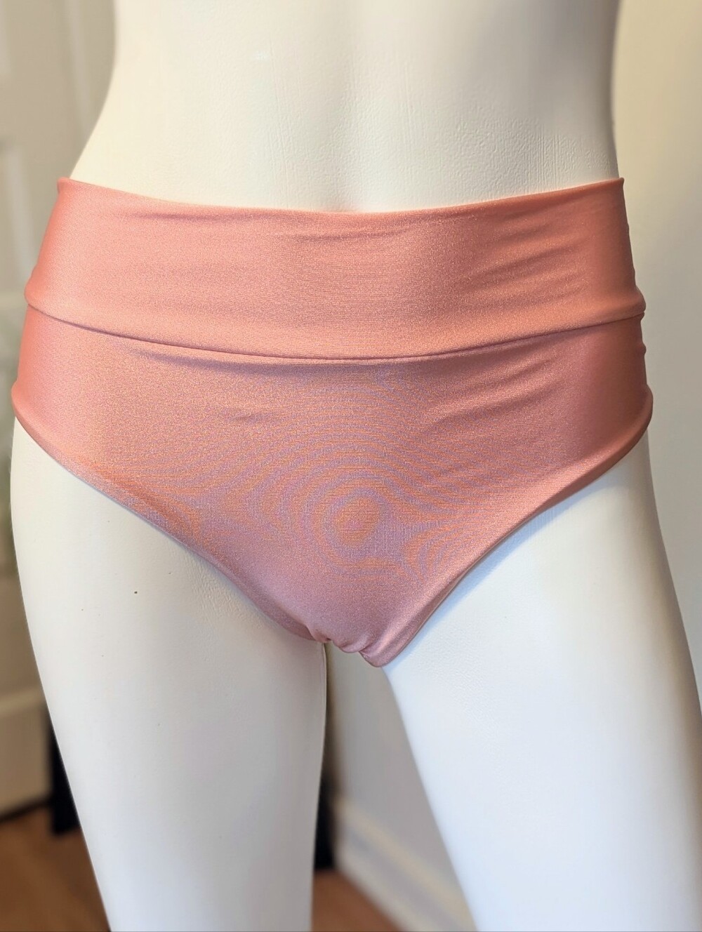 NWOT HEAT Swimwear High-Waist Shimmer Bikini Bottoms